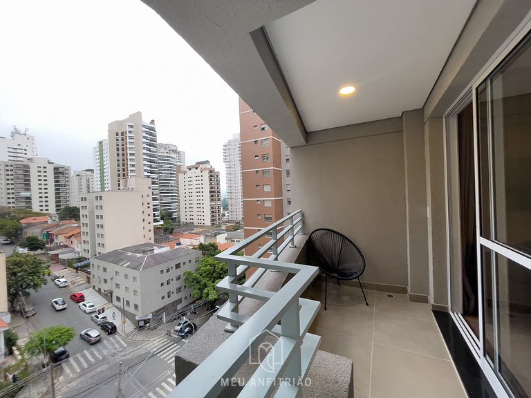 Balcony & complete leisure 1km from Allianz Parque