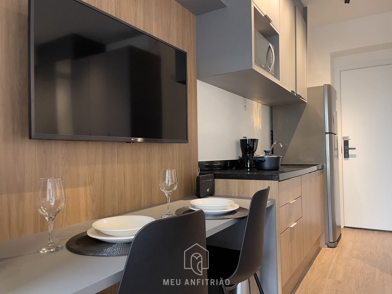 Balcony & complete leisure 1km from Allianz Parque