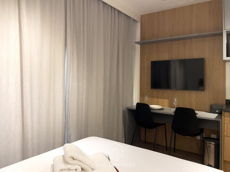 Balcony & complete leisure 1km from Allianz Parque