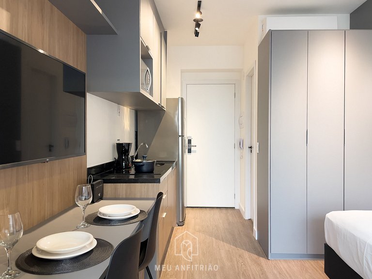 Balcony & complete leisure 1km from Allianz Parque