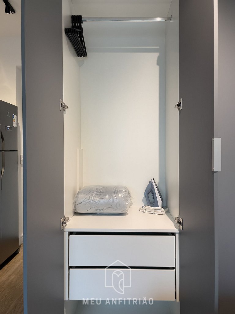 Balcony & complete leisure 1km from Allianz Parque