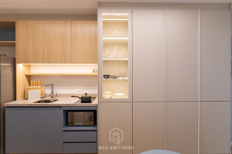 Studio p/2, piscina, academia a 500m do metrô