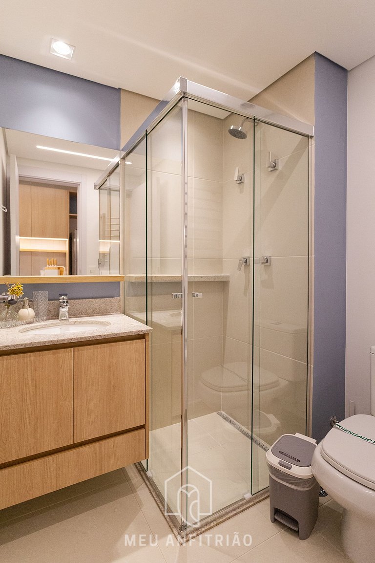 Studio p/2, piscina, academia a 500m do metrô