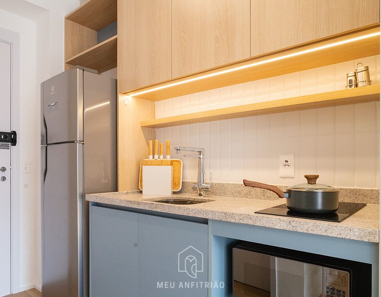 Studio p/2, piscina, academia a 500m do metrô