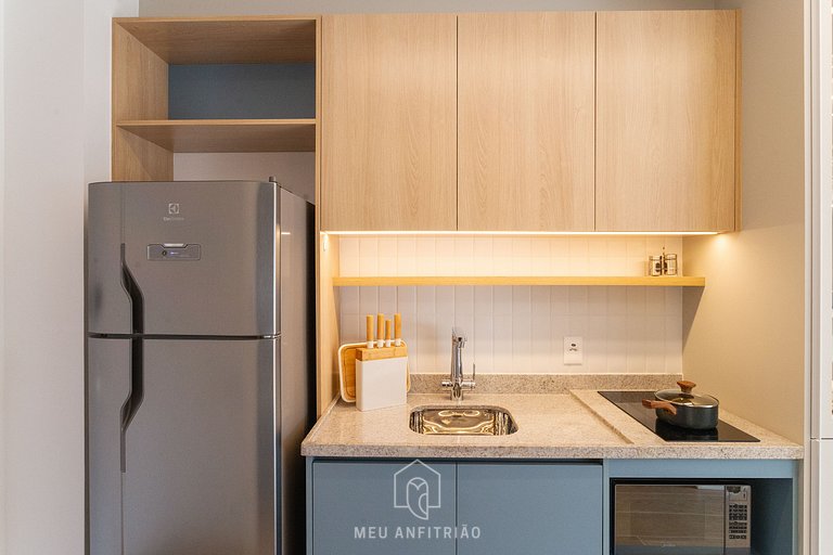 Studio p/2, piscina, academia a 500m do metrô