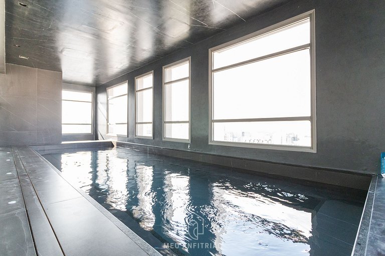 Studio p/2, piscina, academia a 500m do metrô