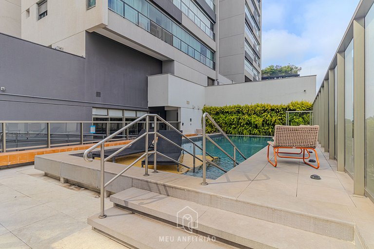 Studio for 2, balcony 400m of Vila Madalena subway