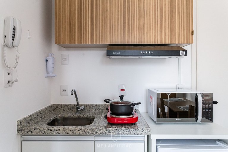 Apartment for 3, complete leisure near Liberdade