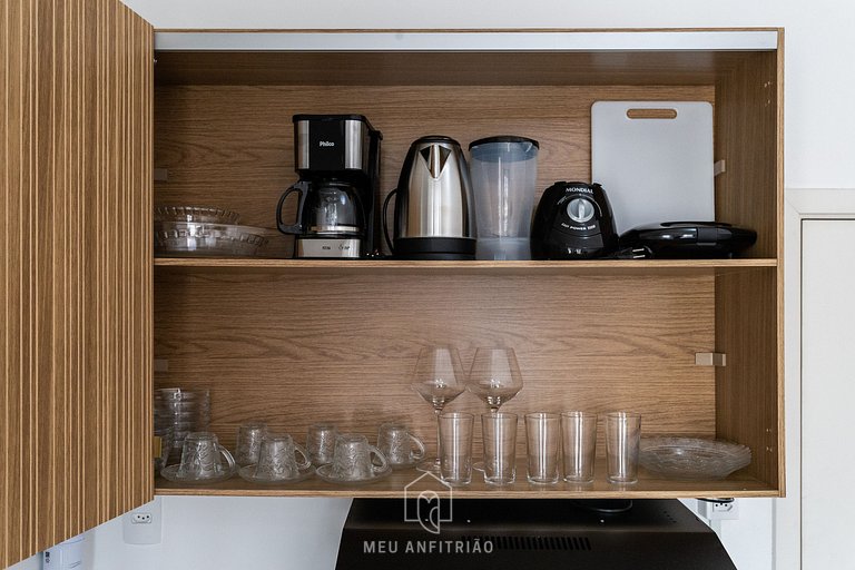 Apartment for 3, complete leisure near Liberdade