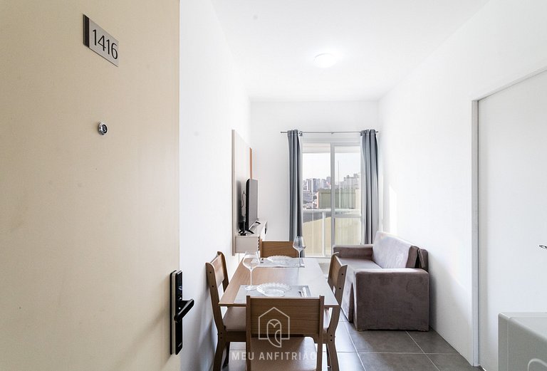 28m² | 3 people | Pool | Near Liberdade