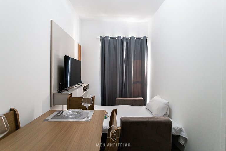 28m² | 3 people | Pool | Near Liberdade