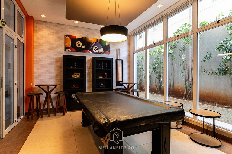 Apartment for 3, complete leisure near Liberdade