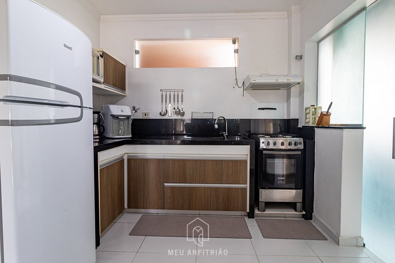 Apartamento 3 Habitaciones con Parrilla en Guarujá