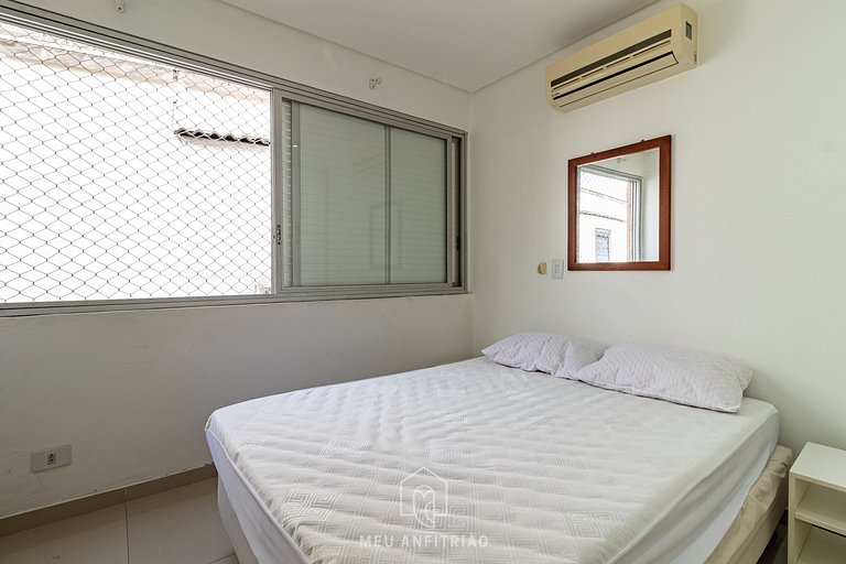 Apartamento 3 Habitaciones con Parrilla en Guarujá