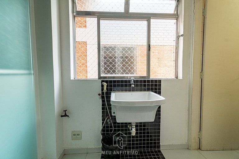 Apartamento 3 Habitaciones con Parrilla en Guarujá