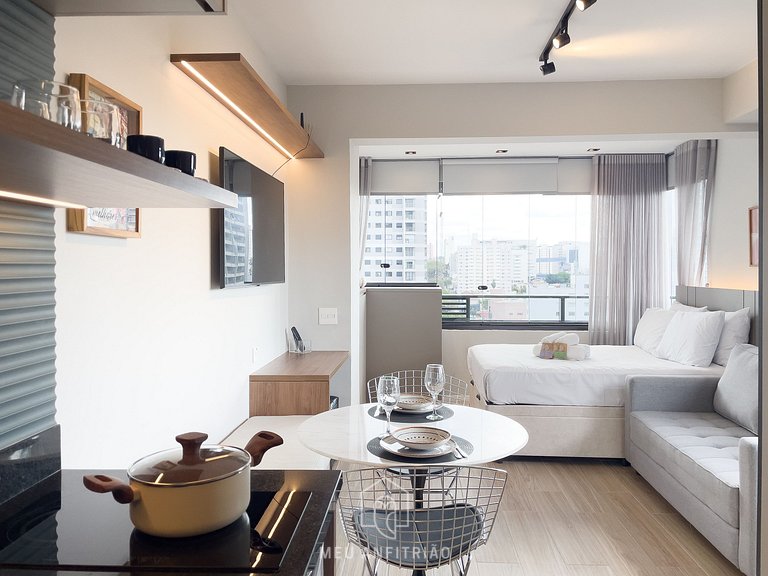 Studio 4P, Comfort Near Allianz & Sao Camilo Hosp