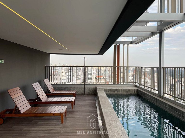 Studio for 2, pool next to Oscar Freire subway