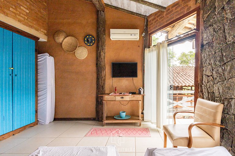 Barbacoa y garaje a 500m de la Playa de Perequê