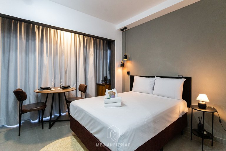 Studio p/2, cozinha, academia, a 300m do metrô