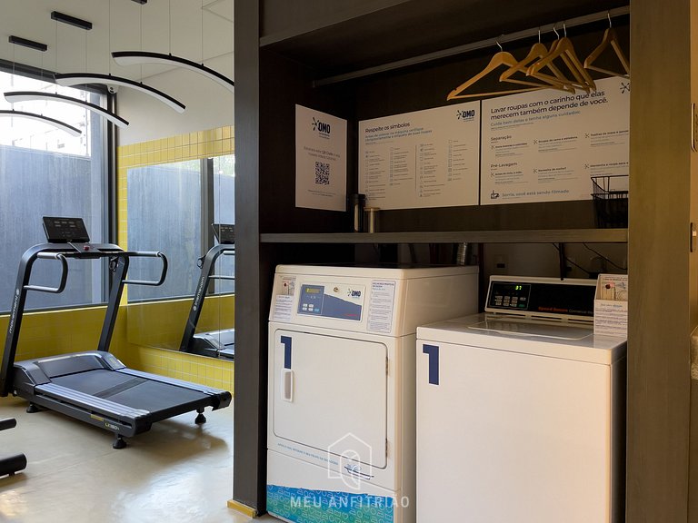 Studio p/2, cozinha, academia, a 300m do metrô