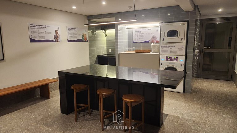 3-person stay near Borba Gato subway with balcony