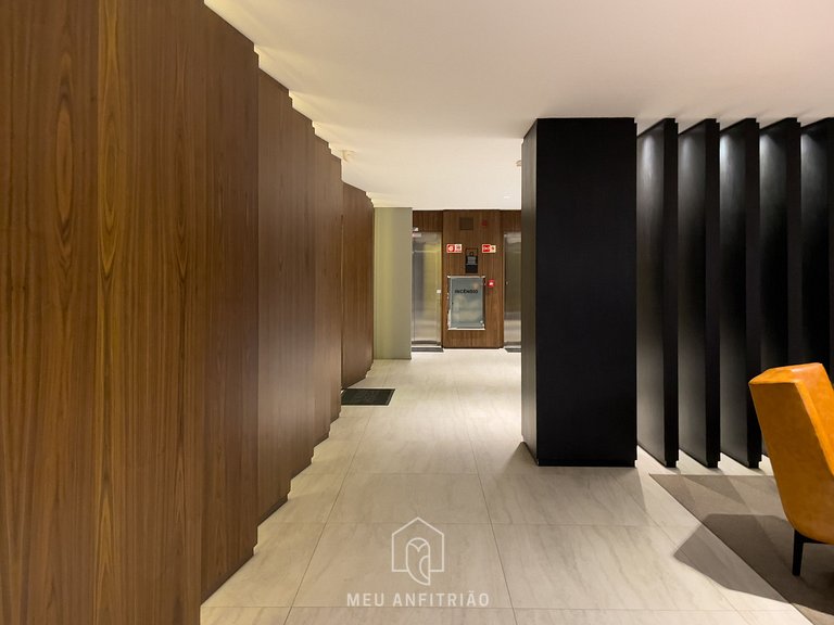 Studio c/ varanda, piscina e academia no Brooklin