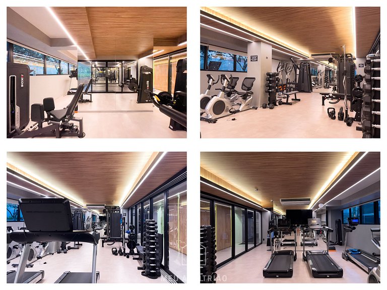 Studio c/ varanda, piscina e academia no Brooklin