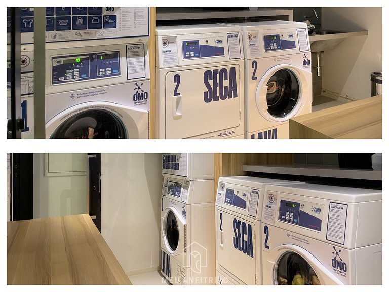 Studio c/ varanda, piscina e academia no Brooklin