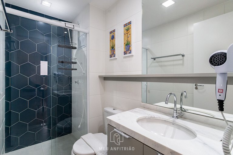 Apto de 40m² p/ 3 pessoas a 400m do Allianz Parque