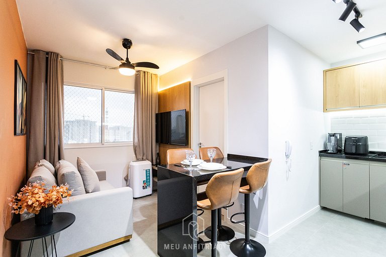 Apt for 3, leisure next to Barra Funda station