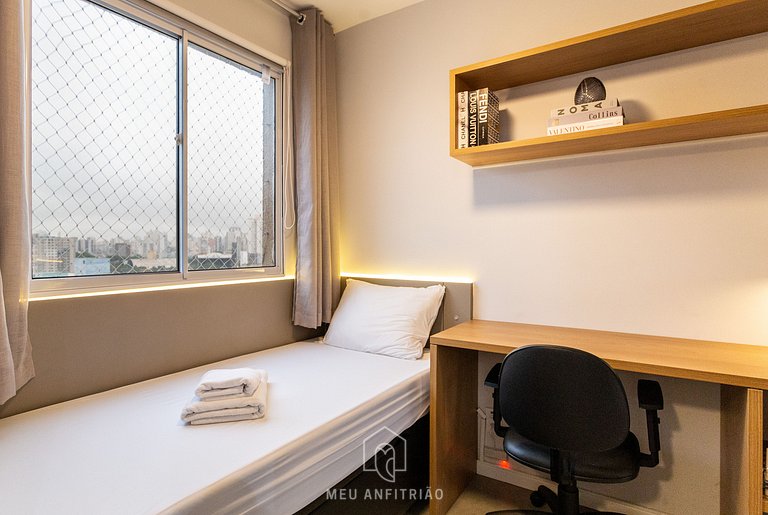 Apt for 3, leisure next to Barra Funda station