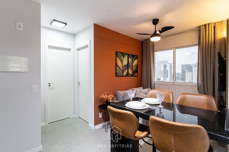 Apt for 3, leisure next to Barra Funda station