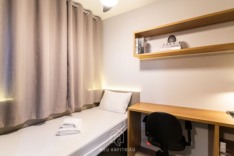 Apt for 3, leisure next to Barra Funda station