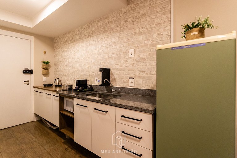 Studio for 2, balcony & leisure, 400m from subway