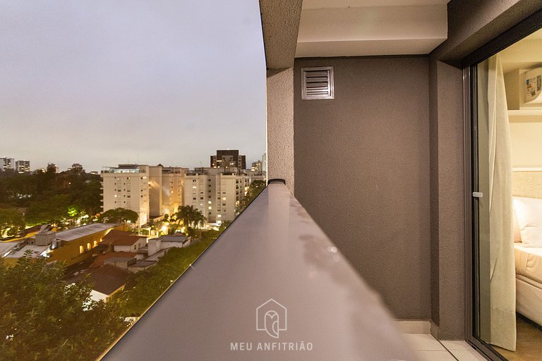 Studio for 2, balcony & leisure, 400m from subway