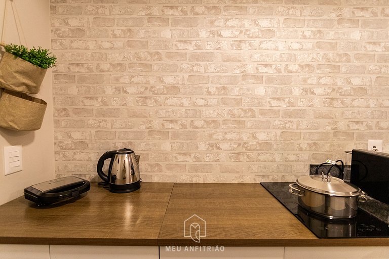 Studio for 2, balcony & leisure, 400m from subway