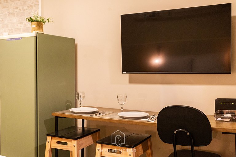 Studio for 2, balcony & leisure, 400m from subway