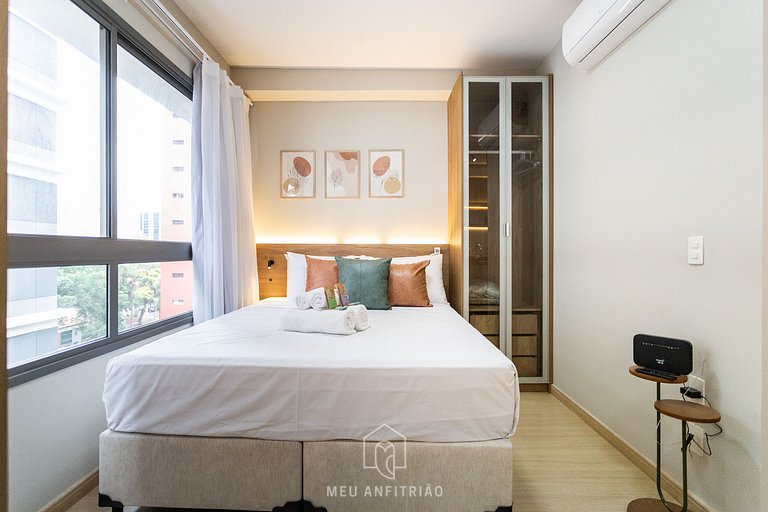 Studio p/ 2 em prédio novo e recém-inaugurado