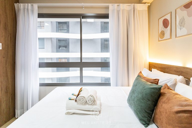 Studio p/ 2 em prédio novo e recém-inaugurado