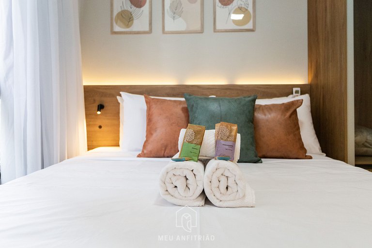 Studio p/ 2 em prédio novo e recém-inaugurado