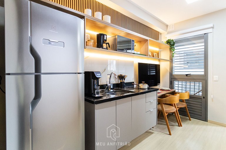 Studio p/ 2 em prédio novo e recém-inaugurado