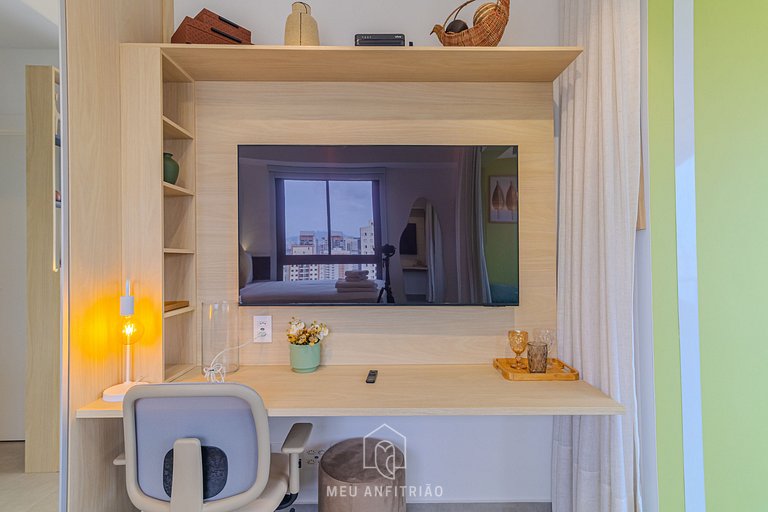 Studio, varanda e lazer, próximo ao Allianz Parque