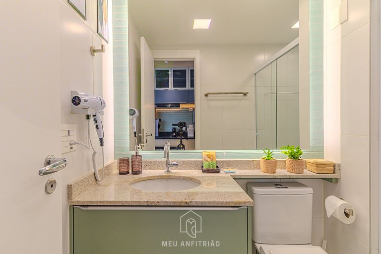 Studio w/ balcony & leisure, near Allianz Parque