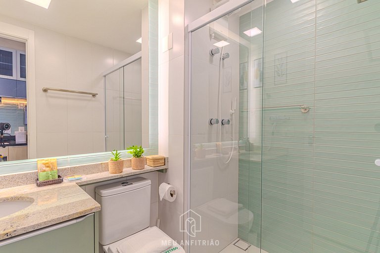 Studio w/ balcony & leisure, near Allianz Parque