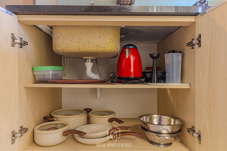 Studio w/ balcony & leisure, near Allianz Parque