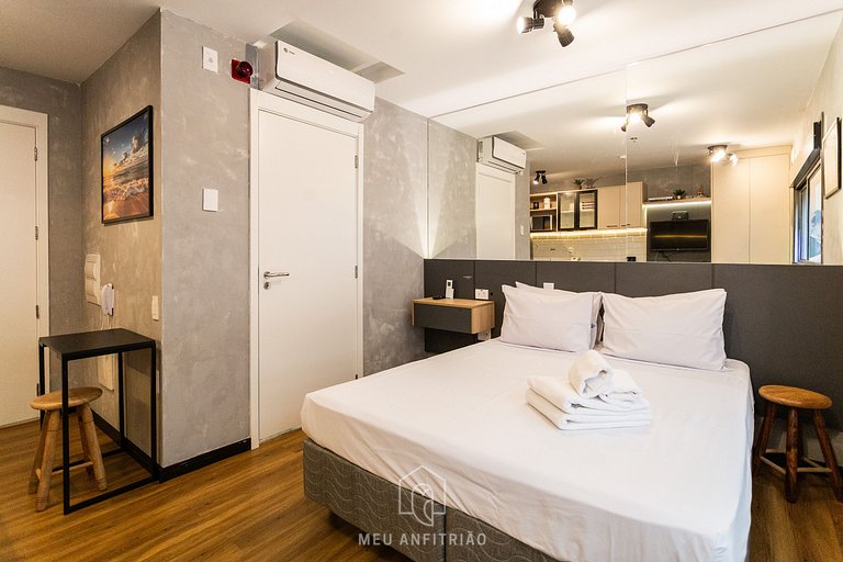 Studio p/2, cama queen, próximo à Av. Paulista