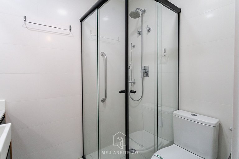 Studio for 2, queen bed, close to Paulista Avenue