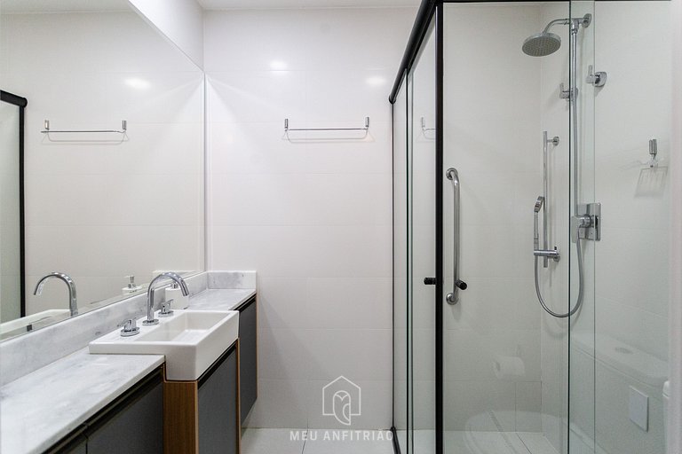 Studio for 2, queen bed, close to Paulista Avenue