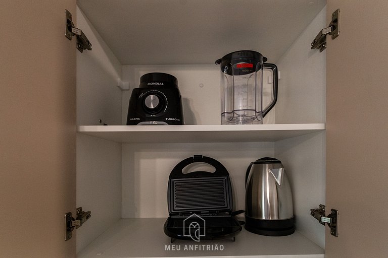 Studio for 2, queen bed, close to Paulista Avenue