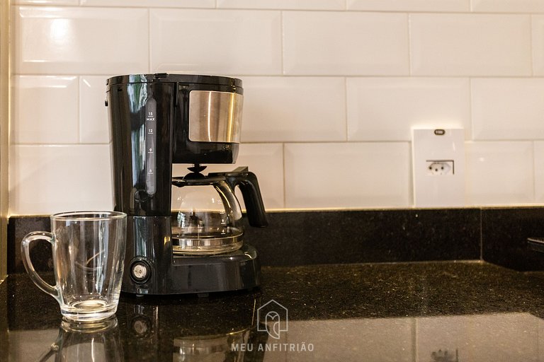 Studio for 2, queen bed, close to Paulista Avenue